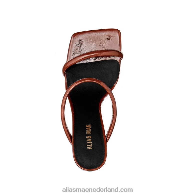 Alias Mae luwte DNT8D130 bruin gekreukt patent