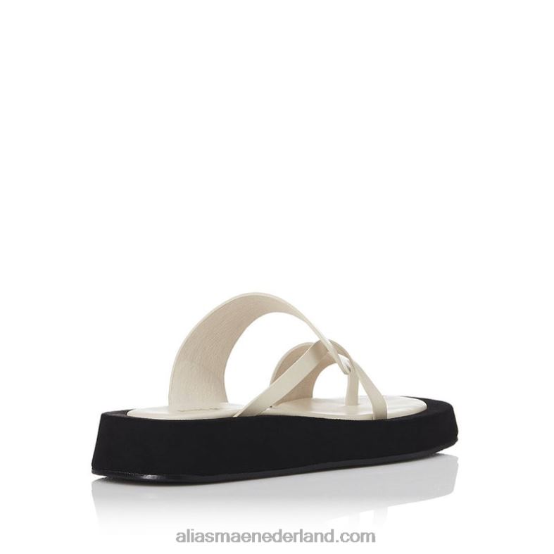 Alias Mae polo DNT8D169 zwart leer