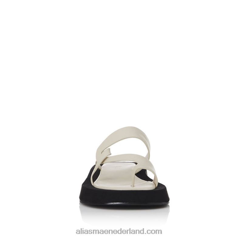 Alias Mae polo DNT8D169 zwart leer